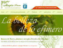 Tablet Screenshot of flores-alegria.com